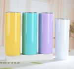Multi Color Customized 20OZ Straight Skinny Sublimation Blanks Tumbler Cups In