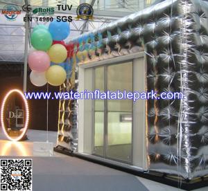 China Indoor Sliver Inflatable Event Tent , Market Large Inflatable Tent factory