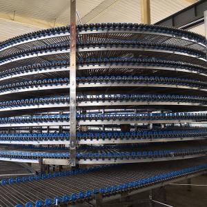China SUS304 Stainless Steel Food Class Mesh Belt Biscuit Pizza Bread Cake Food Industry Spiral Lifting Cooling Screw Conveyor factory