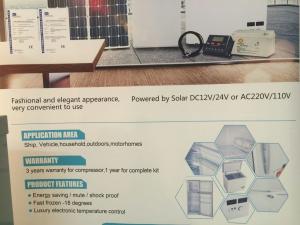 China Solar powered DC12V/AC220V Fridge ,Deep Freezer factory
