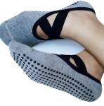 Creative Bandage Yoga Grip Socks Pilates Barre Socks Adults Sport Cotton /