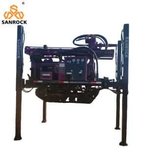 China 2.5km/h Travelling Speed Hydraulic Water Well Drilling Rig with BW160/10 Mud Pump factory