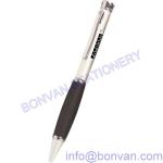 jefferson metal pen, metal pen with rubber grip,gripped metal pen