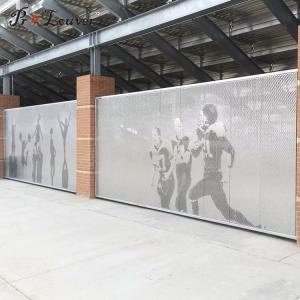 China Picture Customized Aluminum Perforated Screen WallUsed for Hotel Fence factory