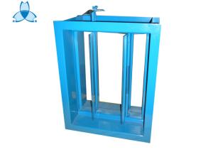 China Rectangle Air Volume Control Damper With Powder Colled Rolled Steel Material factory