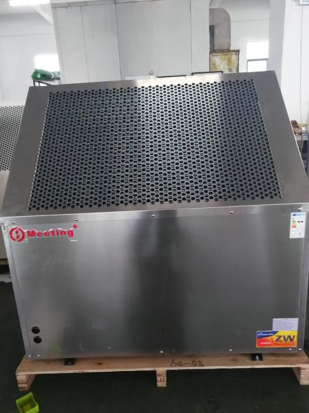 Low Noise Commercial Heat Pump Air To Water Floor Heating With Oil Heater