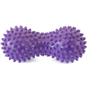 China 15cm PVC Peanut Shaped Massage Ball Fasciitis Pain Relief Spiky Peanut Ball factory