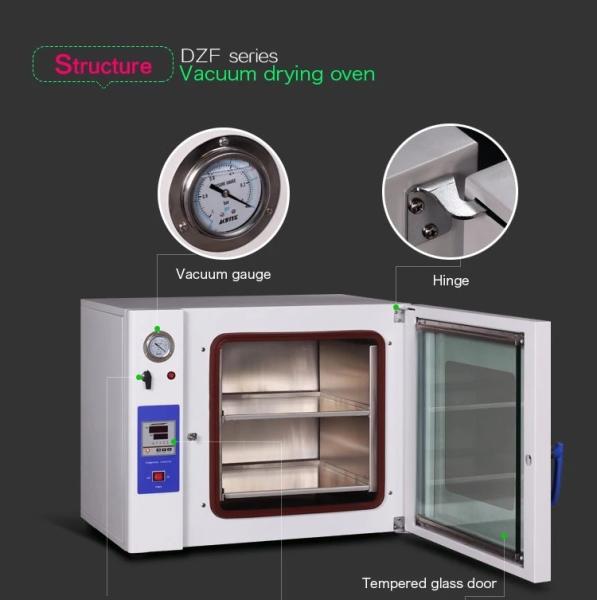 SS304 4 Side Heating Vacuum Drying Chamber Vacuum Dryer Oven For Laboratory 20