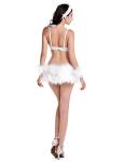 CC5108F Feather Dance Costumes Sparckle Rhinestones Banded Sexy Bras Feather