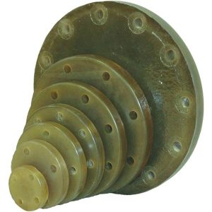 Molded Cutting FRP Pipe Fitting Green GRP Flexible Flange Coupling