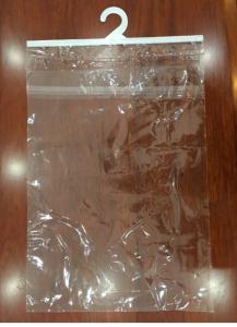 China High Transparent 0.04mm BOPP Coat Bag Hanger factory