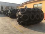 Dia 1200mm Roughened Pneumatic Marine Rubber Fenders Tire Chain Mesh 2000mm