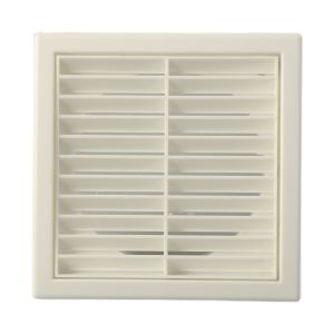 White HVAC Ventilation System Air Vent Grilles Ceiling Square Air Diffuser 100MM