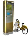 Outdoor Multi Function Kiosk , 24 Hours Bike Rental Kiosk Moisture Proof