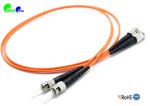 OM2 50 / 125μm ST - ST Fibre Optic Patch Cable Duplex 2.0mm 10M PVC Orange