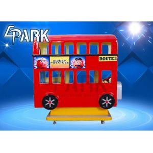 China Amusement Park Equipment 3 Seat London Bus Kiddy Ride Game Machine on sale