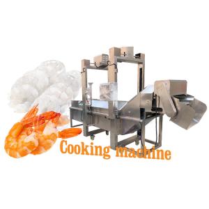 China 3P Multiscene Prawn Tunnel Cooker , Practical Shrimp Steam Cooking Line factory