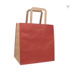 CMYK Solid Color Plain Kraft Paper Gift Bags Eco Friendly Paper Bags 190gsm