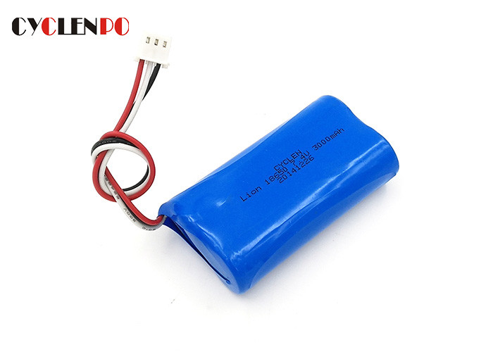 Led Solar / Power Tools 7.4 V Lithium Ion Battery Pack , 18650 Battery Pack 7.4 V 3000mah