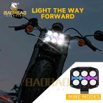 6 LED RGB White Yellow Flash Available LED Fog Light Decoration For Motorcycle