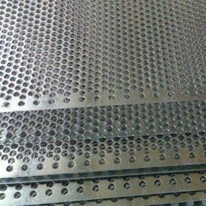 China φ2-6mm Punch Plate / Perforated Sheet Galvanized Material Silver factory