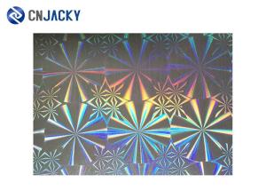 China Rainbow Color Smart Card Material , Holographic Plastic Film Overlay For ID Card factory