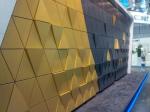 Laser Cut Aluminium Curtain Wall Solid Dibond Grid Corrugated Decoration