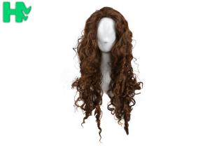China Curly Colorful Long Synthetic Wigs Non Remy Hair Ventilate Comfortable factory