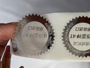 China PET Material Packaging Label Stickers Oil Proof Food Package Sticker factory