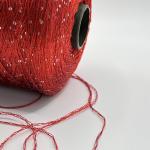 Smooth 2mm 100% Polyester Sequin Yarn For Crochet Or Machine Knitting