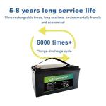 Max Discharge Current 100a 12v Lifepo4 Battery Long Cycle Life Reliable