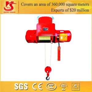 China Single and double speed electric push button electric hoist factory