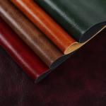 Oil Wax PU Leather Fabric For Handbags Brushed Backside Anti Fouling