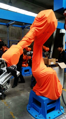 China Robot Protective Suits With Zippers KUKA Robots Prevent Static Electricity factory