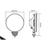 9'' 60W angel eyes LED driving light