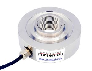 China Donut Load Cell 500kg 1000kg Thru-hole Tension Compression Sensor 2t 3 ton 5t factory