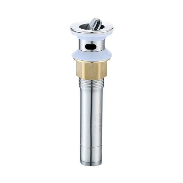 Polished Bathroom Drain Fittings 304 Stainless Steel Pop Up Brushed Nickel Sink