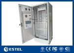 20U Capacity Outdoor Telecom Enclosure Galvanized Steel Single Wall With Heat