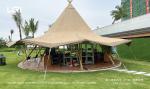 High Quality Canvas Outdoor Large Tipi Tent For Glamping 20-120 People