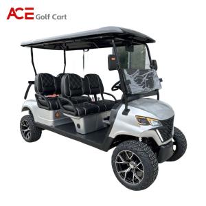 China 4 Seaters Hunting Battery Operated Golf Buggy With Powerful 4kw AC Motor Controller factory