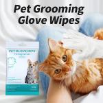 Multi Purpose Hypoallergenic Gentle Pet Grooming Gloves Wipes For Dogs And Cats