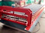 Color Steel Roof Panel Roll Forming Machine 18 Units Roll Forming Stations Use