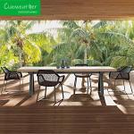 NO Folded Wicker Patio Dining Table Set for Modern Patio Furniture Outdoor