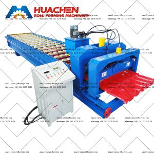 China Aluminium Step Glazed Tile Roll Forming Machine on sale