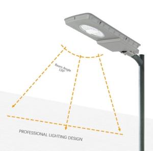 China Monocrystalline Panel 100W Solar LED Street Lights 17000lm High Brightness factory