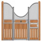 Classic Equine Equestrian Buildings Stall Stable Doors With Bamboo Wood