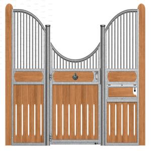China Classic Equine Equestrian Buildings Stall Stable Doors With Bamboo Wood factory