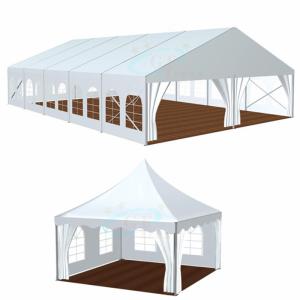 China 950 G/M2 Transparent Aluminum Party Tent For Event Exhibition factory