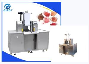 China Full Hydraulic Type Cosmetic Powder Press Machine For Bottom Up Blusher factory