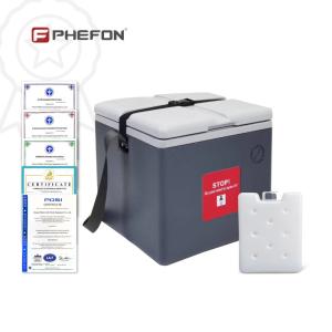 China Qualified Portable Vaccine Carrier Ice Cooler Box For Cold Chain Storage factory